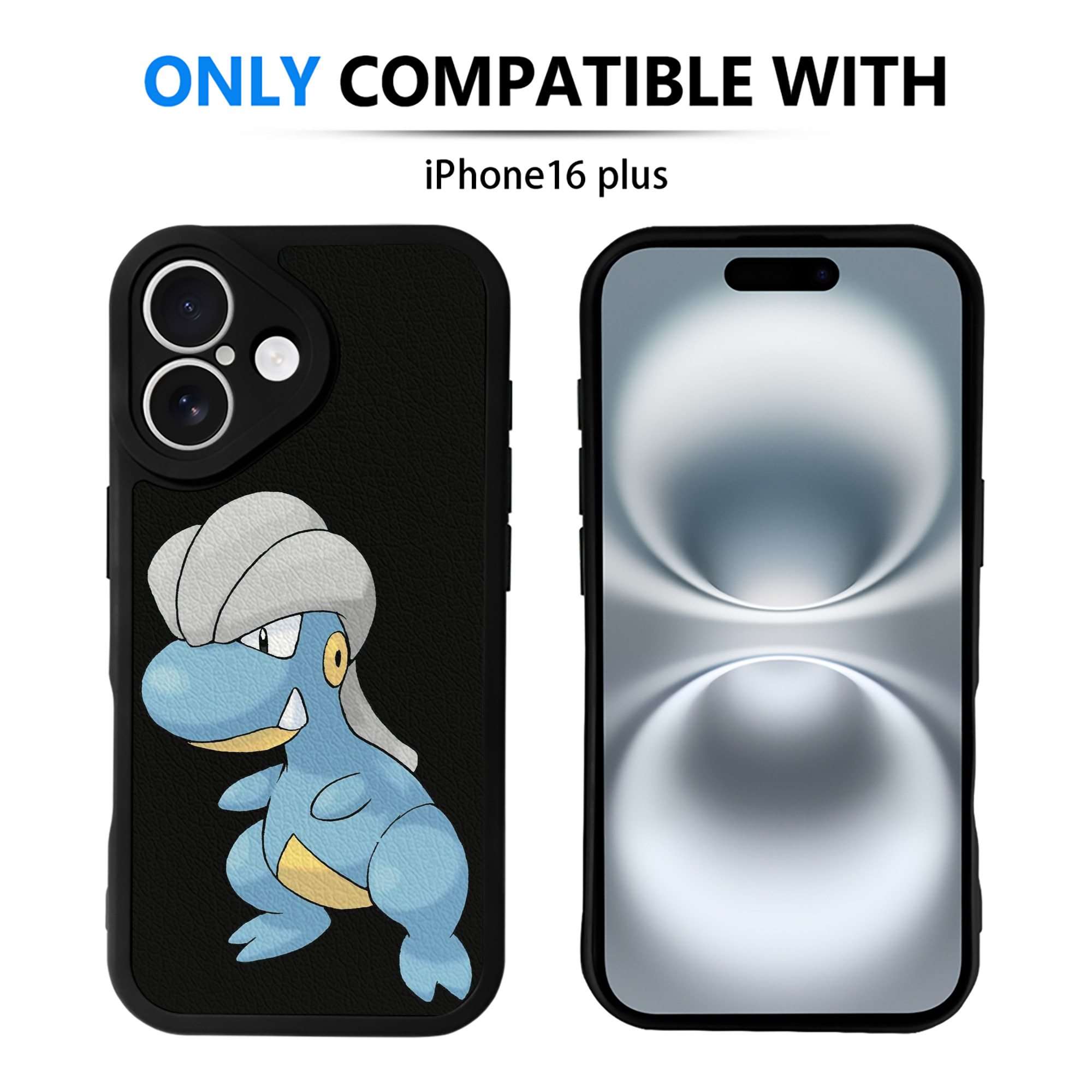 （画像用） ポケットモンスター Pokémon 【iPhone 16シリーズ対応】シリコンスマホケース（レザー調） 材質：シリコン